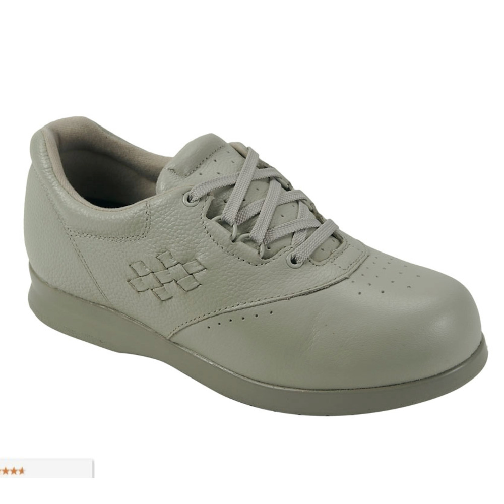 Drew Parade II Leather Lace Up Comfort Women's Sneaker 8.5 M in Taupe